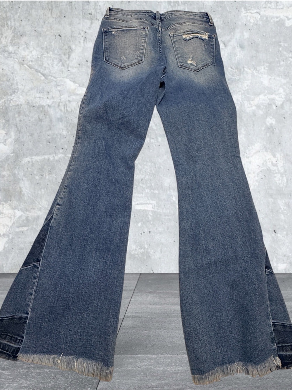 Bridge by Gly Flying Monkey Brand Women’s TriTones Flare 70’s Style Size 28 - Picture 3 of 12